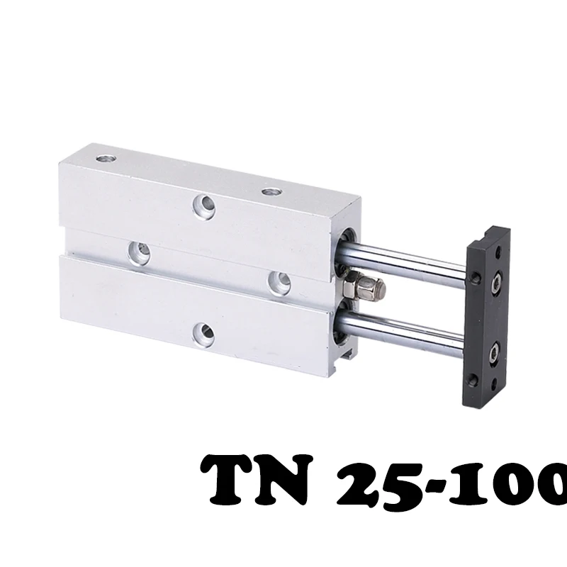 

TN25-100 double rod and double shaft cylinder type double shaft aluminum alloy pneumatic cylinder.