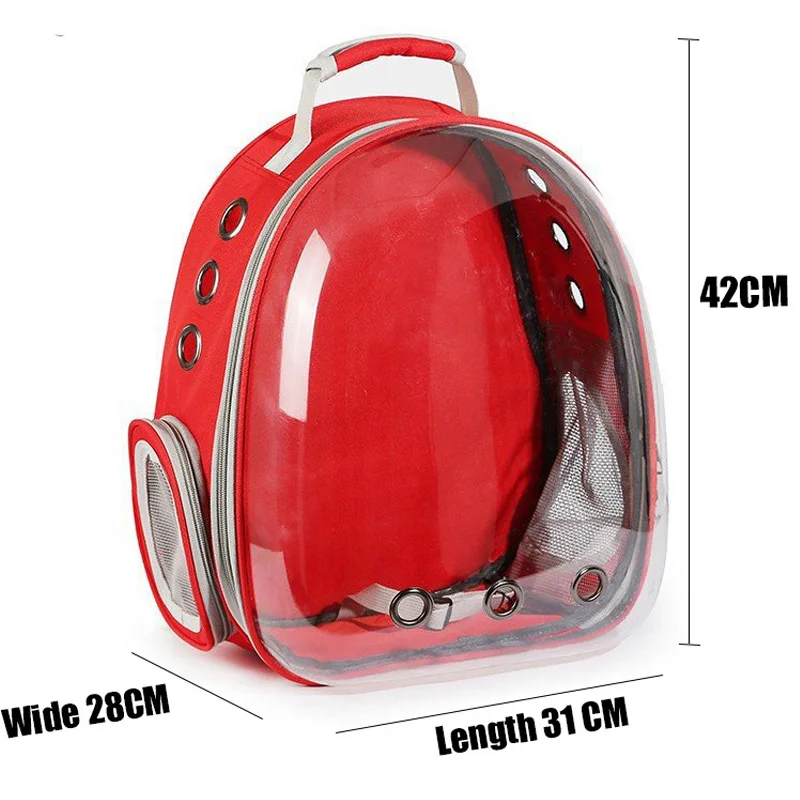 New Arrival Pet Backpack Cat Carrier Transparent Outdoor Puppy Dog Carrier Breathable Cat Supplies Backpack for Cat