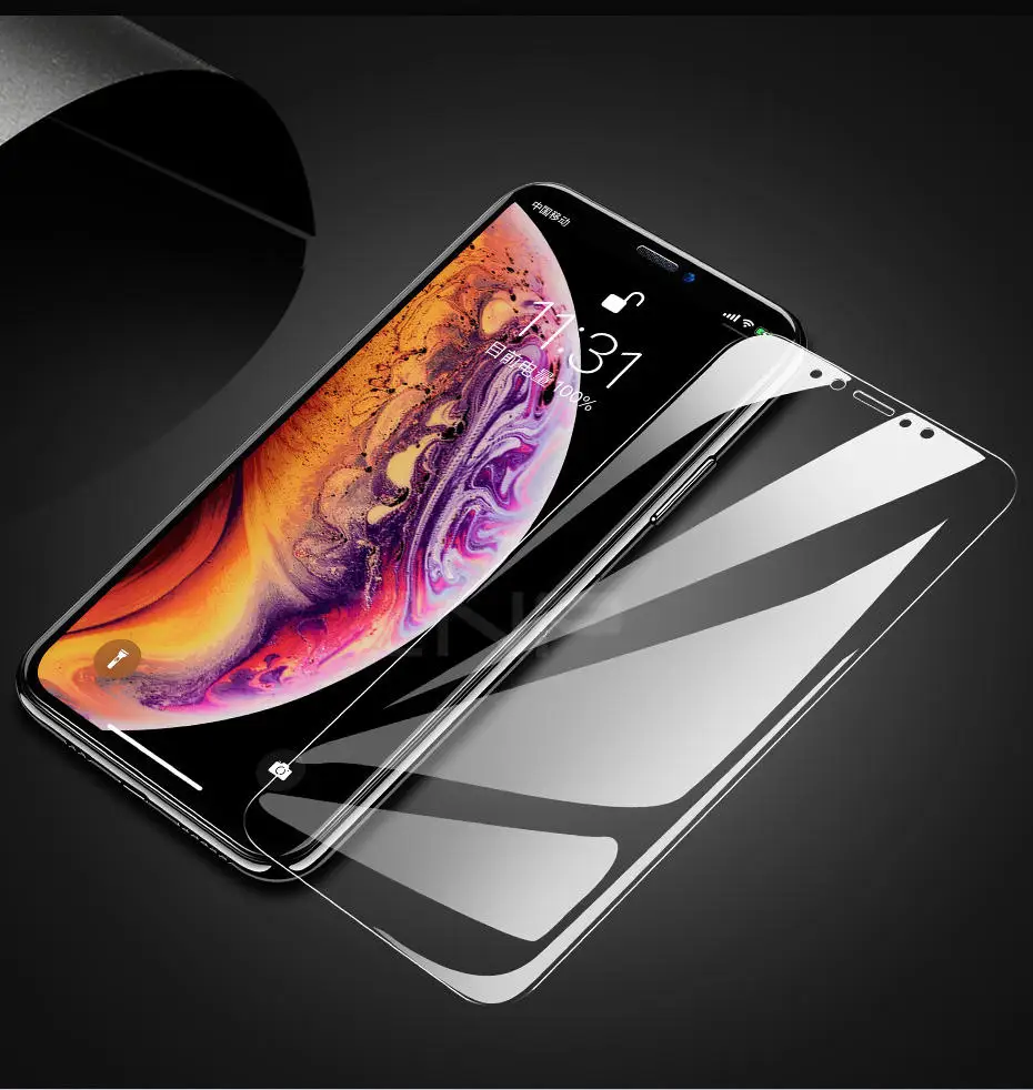 ZNP, мягкая Гидрогелевая Защитная пленка для iPhone X, XR, XS, Max, Защита экрана для iPhone 6, 6s, 7, 8 Plus, X пленка(не стекло