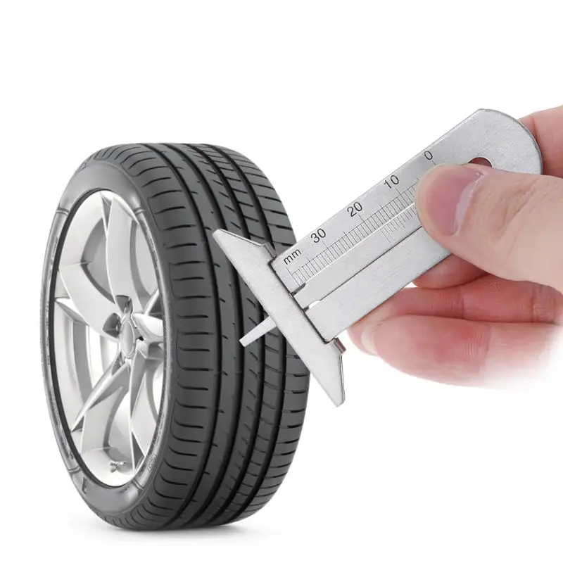 Измеритель глубины протектора для автомобильных шин из нержавеющей стали 0-30 мм инструмент для измерения глубины суппорта