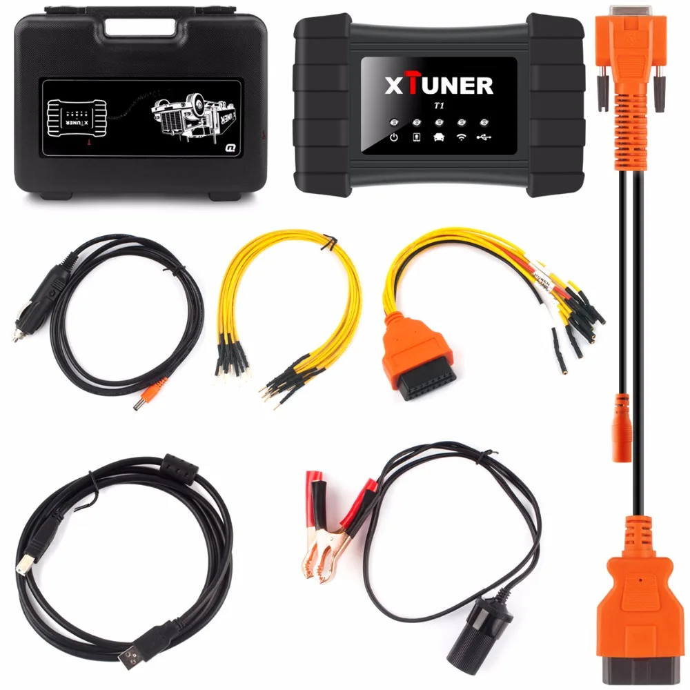 Xтюнер T1 Профессиональный сканер Obd2 HD для тяжелых грузовиков Подушка