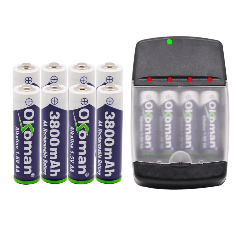 Высокое качество AA 3800mah 1 5 V Щелочная аккумуляторная батарея для светодиодного