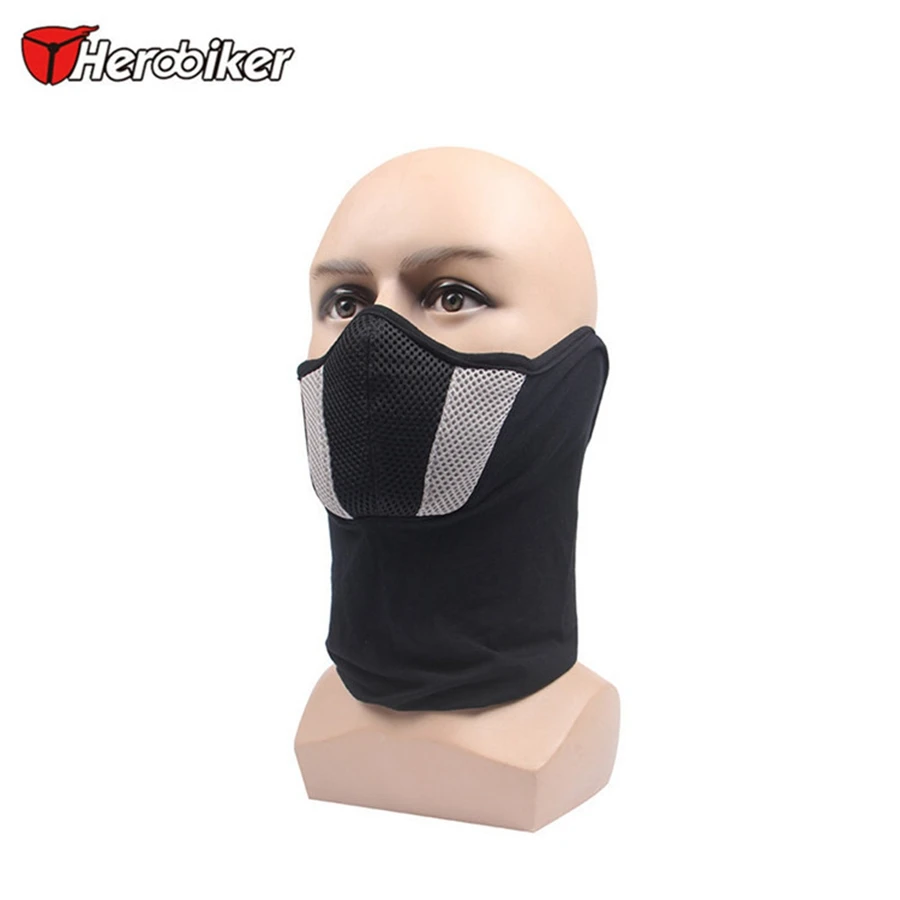 1 шт. HEROBIKER маска для лица дышащая Пылезащитная хлопковая маска для мотокросса велоспорта шлем Балаклава мотоцикл полная маска для лица