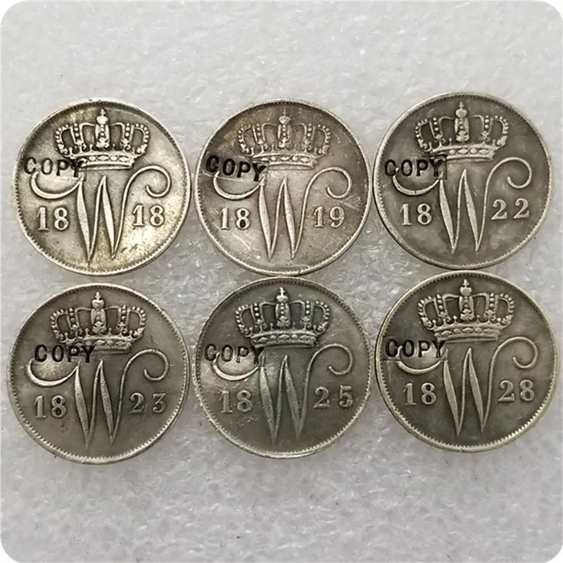

1818-1828 NETHERLANDS 10 cent COINS COPY