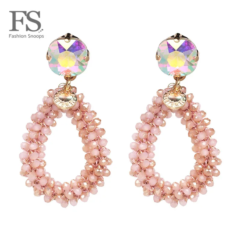 Модные дизайнерские полимерные бусины FASHIONSNOOPS серьги капли воды | Серьги-подвески -32849456404