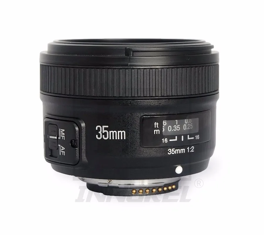 YONGNUO YN35mm F2.0 F2N широкоугольный AF/MF объектив с фиксированным фокусом для Nikon F крепление D7100 D3200 D3300 D3100 D5100 D90 DSLR камера 35 мм