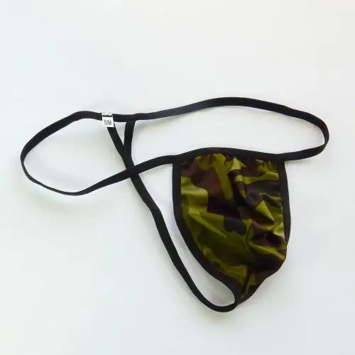 Mens String Thong Pouch G7994 Sexy Underwear Contoured Pouch camo