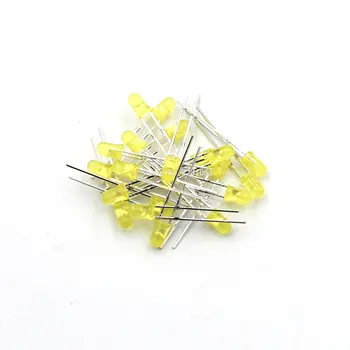 

200PCS/LOT Yellow Light-emitting Diode Yellow Round 3mm led F3 LED Beads