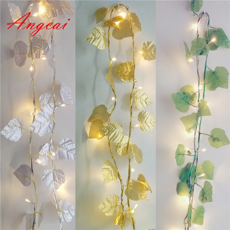 

Grape Leaves LED Fairy String Lights USB DC5V Garland Indoor Patio,Wedding,Party and Decoration