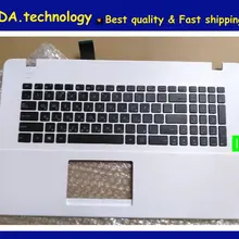 Wellendorff белый C чехол для ASUS A751 X751LD k750j K751L X751 R752 R752L RU Клавиатура верхняя крышка упор рук topcase