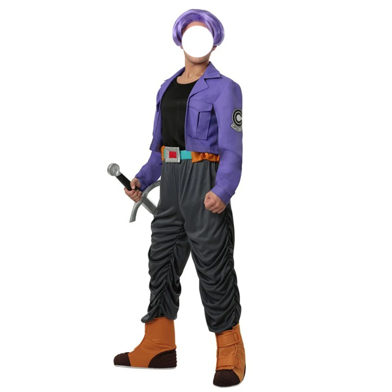 Dragon Ball Z Android Trunks Cosplay Costume Anime Custom for men and childrenin Anime Costumes 