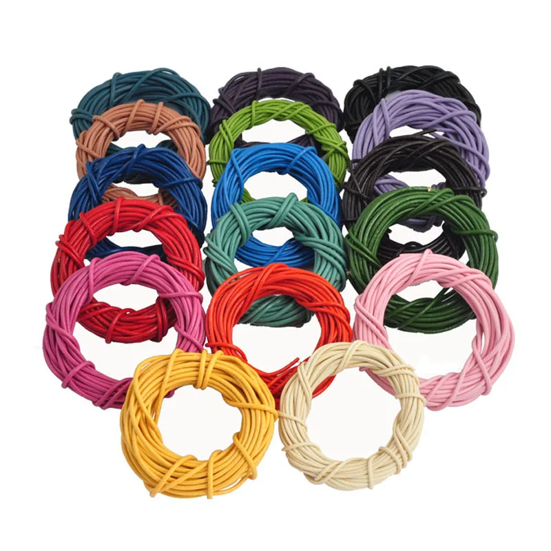 

5 M Real Leather Necklace Charms Rope String Cord 2.0 mm Any Color