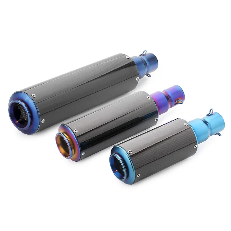 

Carbon Fiber Exhaust Pipe for Street Explosion with Large Volume Gun Barrel General Motorcycle Modified Exhaust Pipe for Sports