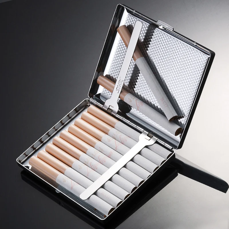 Ultra Thin Stainless Steel Creative Personality Cigarette Holder 20