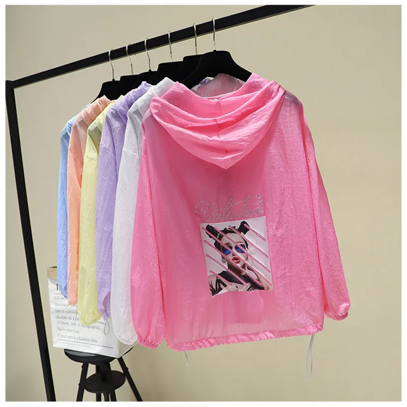 

Sun Protection Clothing Jacket Female 2019 Summer New Wild Short Sun Protection Clothing Loose Beach Coat Tops Thin Tide WIN910