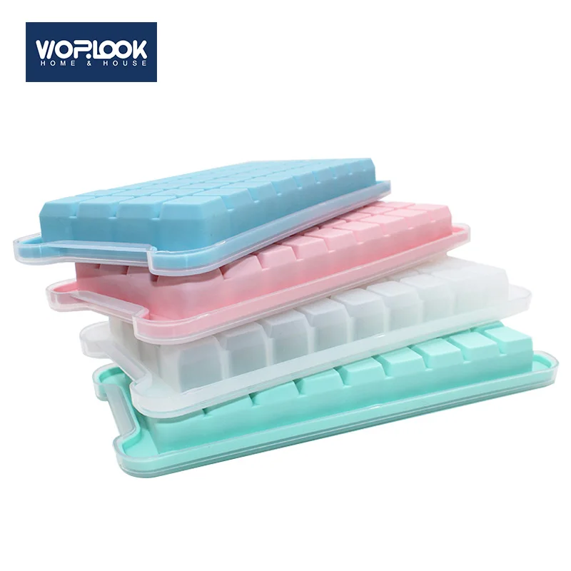 36 Grids High Quality Ice Cube Mold With Lid Homemade Box Square Silicone Grid | Дом и сад