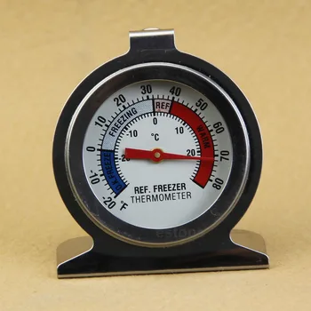 

Stainless Steel Useful Temperature Refrigerator Freezer Dial Type Thermometer