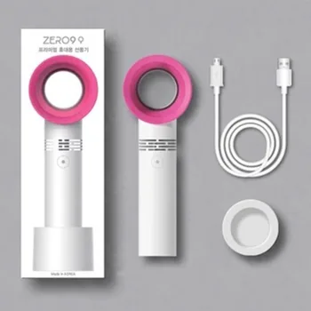 

Korean Fashion USB Handheld Air Conditioner Cooling Fan Summer Bladeless Air Conditioner Cooler Cooling Fan Best Gift