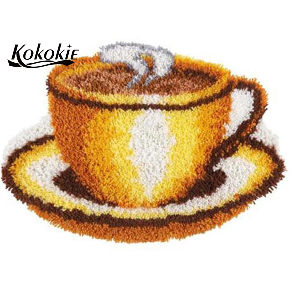 Вязание крючком diy tapis игла для ковра Foamiran рукоделия защелки крючка наборы ковров