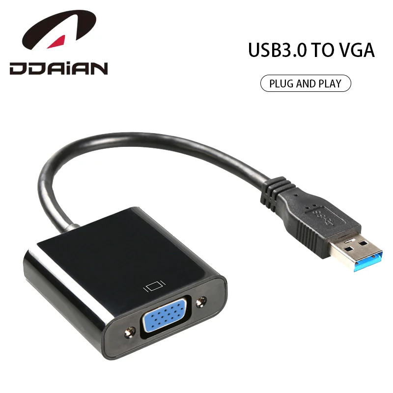 

USB 3.0 to VGA Converter Adapter External Video Graphic Card for Desktop Laptop