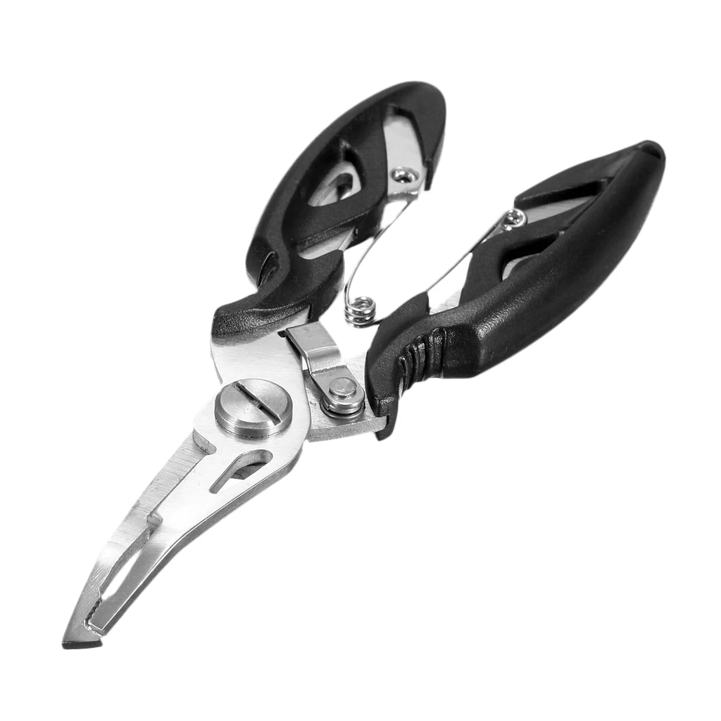 

Stainless Steel Fishing Pliers Saltwater Handle Tools for Cutting Braid Line and Remove Hooks Lure Fishing Accessories