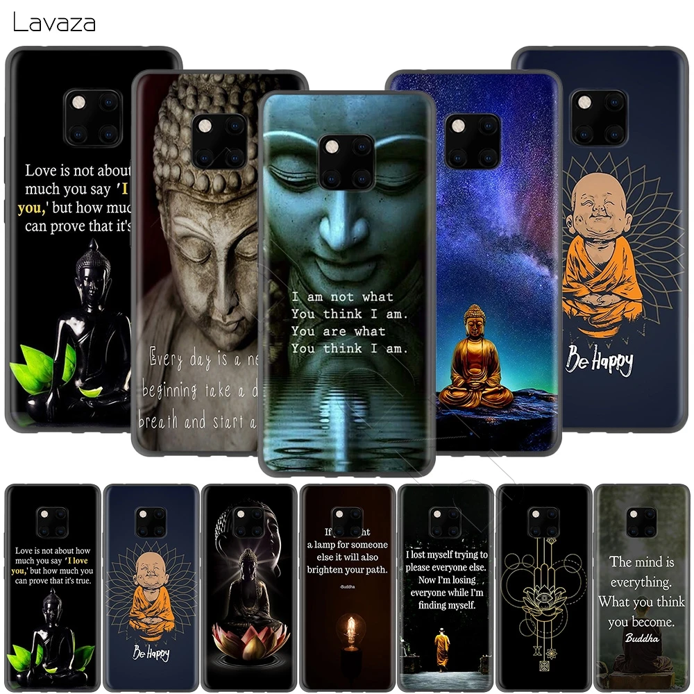 Чехол Lavaza Be Happy Little Buddha для Huawei P30 P20 P10 P9 P8 Mate 20 10 Pro Lite P Smart 2017|Бамперы| |