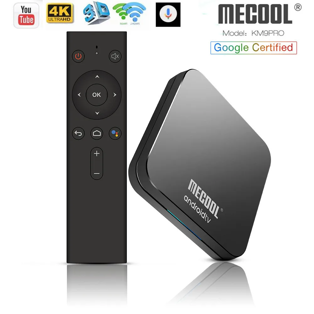 Google Сертифицированный Android 9,0 tv Box KM9 Pro ТВ 4 г/32 г Amlogic S905X2 Голосовое управление 2,4/5 ГГц двойной Wi-Fi BT4.1 4 к медиаплеер