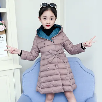 

Girls Jackets New Coats For Girl Winter Coat Baby Girls Cotton Coat Children Outerwear Hooded Jackets Fashion Kids YCOC1881