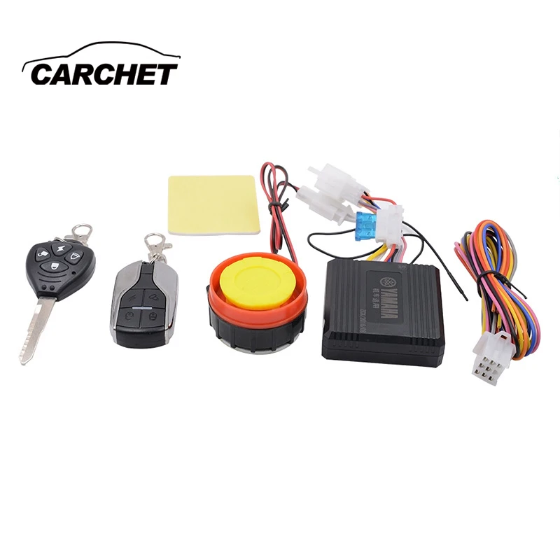

CARCHET Universal Motorcycle Anti-theft Security Alarm System 12V Double Flash Motorbike Engine Start Scooter remote control
