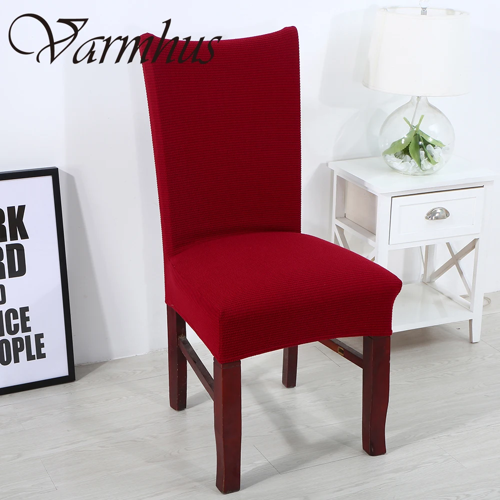 Knit Spandex Fabric Stretch Dining Room Chair Slipcovers Removable Washable Covers Set Of 6 Comwarm Knit Spandex Fabric Stretch Dining Room Chair Slipcovers Removable Washable Covers Set Of 6 Comwarm