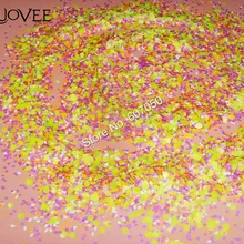 010# неоновые цветные смешанные Блестки для ногтей формы устойчив к растворителям Блестки для гель-лака акриловые ногти