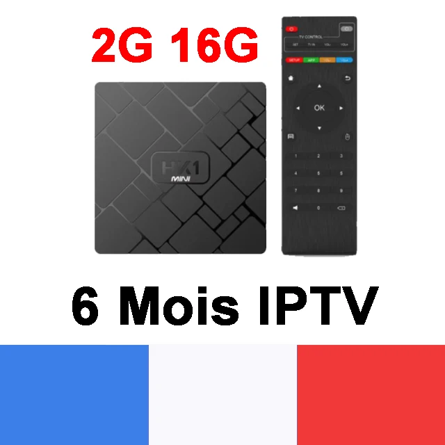 French IPTV Android Box HK1 mini with 1200+ 1 Year Neotv Europe France Arabic Africa Morocco IPTV Subscription m3u Smart IPTV - Цвет: Box with 6 Mois Neo