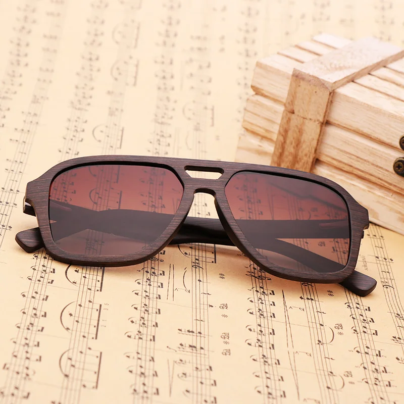 US $24.72 Retro Men Polarized Sunglasses Pilot Style Women Sun Glasses High Quality Factory Handmade Natural Wood Glasses Gafas De Sol