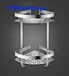 

T2s Widen Silver Aluminum Bathroom Shelf Shower Shampoo Soap Cosmetic Shelves Bathroom Accessories Storage