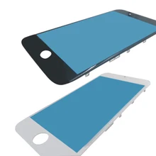 10pcs/lot AAAA Front Screen Outer Glass Lens with Middel Frame Bezel Assembly repair parts for iPhone 5 5G Glass Replacement