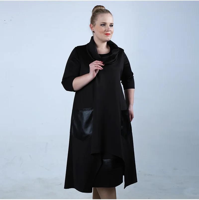 C038XQ-Plus-Size-Two-Pieces-A-Line-Slim-Dresses-Office-Lady-Dress_04