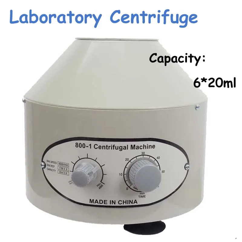 6x20ml Laboratory Centrifuge 110V/220V 4000rpm Desktop Electric Medical