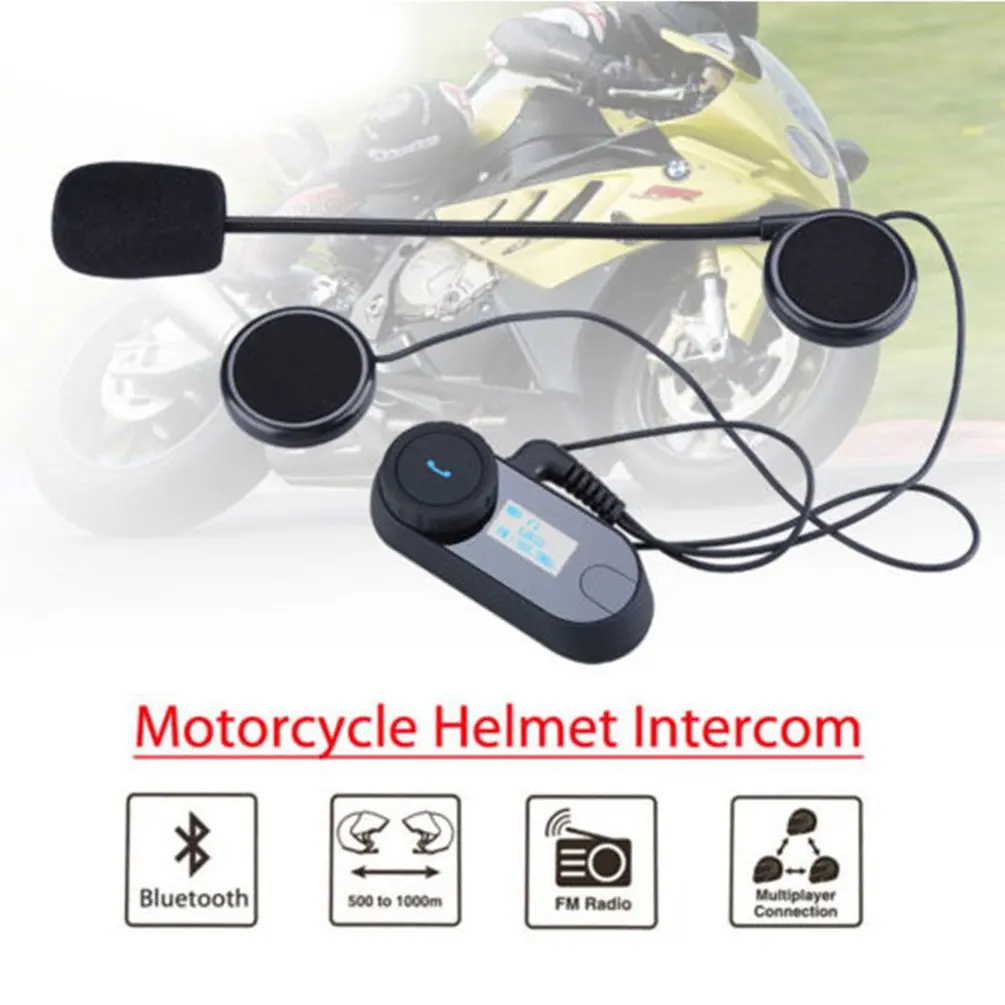 TCOM-SC Drahtlose Bluetooth Motorrad Sprech Headset 800 Meter Reichweite Helm Intercom LCD Bildschirm mit FM Radio TCOM-SC Drahtlose Bluetooth Motorrad Sprech Headset 800 Meter Reichweite Helm Intercom LCD Bildschirm mit FM Radio