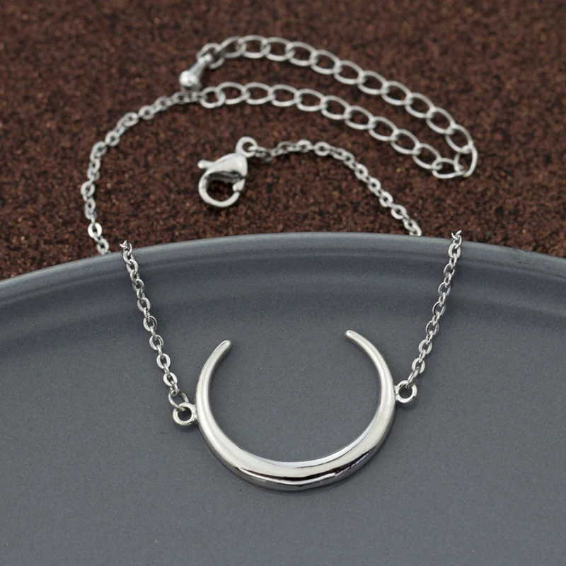 Wholesale Moon Phase Bracelets For Women Fashion Jewlery Stainless Steel Chain Buffalo Horn Bridesmaid Gift Pulseira Feminina