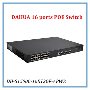 

Dahua 16 Ports POE Switch Standard AC100-240V for Security cameras and CCTV ip system DH-S1500C-16ET2GF-APWR