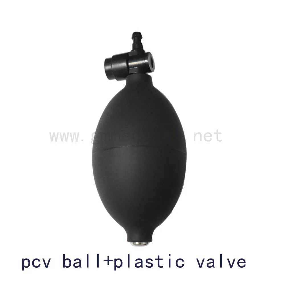 Manual Sphygmomanometer Latex/Pvc ball air inflatable bulb with plastic valve use for blood pressure cuff