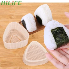 Hilife DIY суши Onigiri форма 2 шт./компл. Треугольники прибор для формирования рисовых шариков Еда Пресс Bento инструменты прозрачный Кухня аксессуары