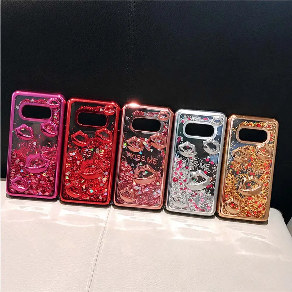 

Stylish and safe non-toxic plating lip dynamic liquid phone case for HUAWEI P10LITE/P20/P20PRO/P20LITE/P30/P30PLUS/P30LITE/