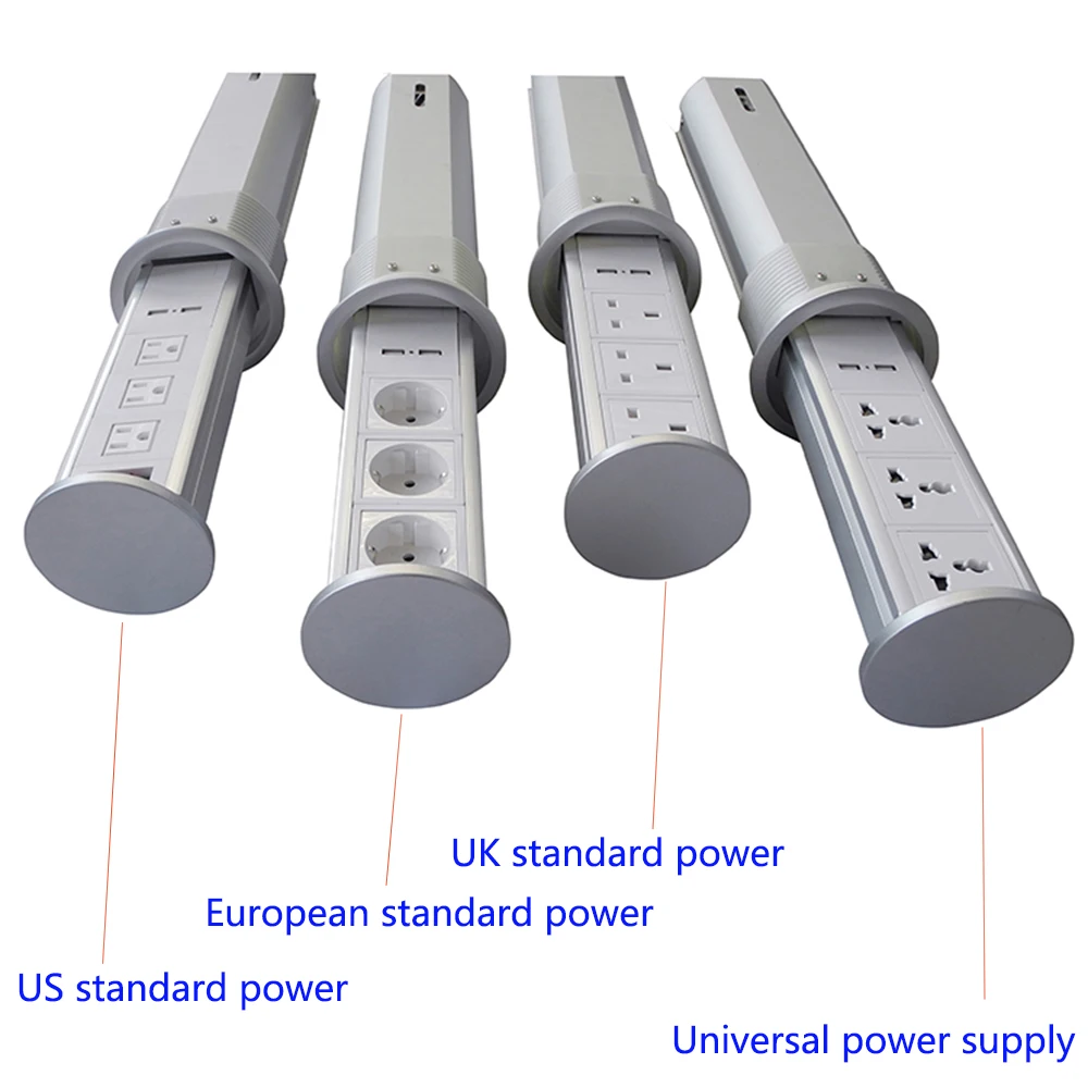  home / Office desk socket / automatic lift / pneumatic pull desktop socket / USB charging / EU/US/U
