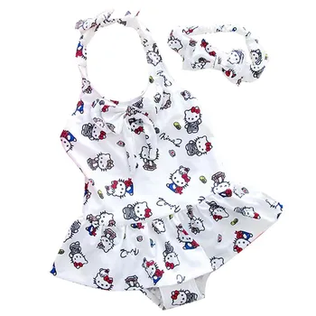 

Baby Swimwear Toddler Kids Swimming Costumes Girl Cute Dots Cartoon Baby Girls Bikini Beach Swimsuit Bathing Suit Two Piece