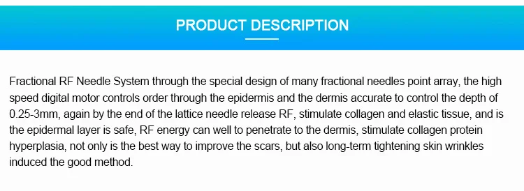 Microneedle RF radio frequency machine Microneedle RF and Fractional RF beauty Machine for face lift