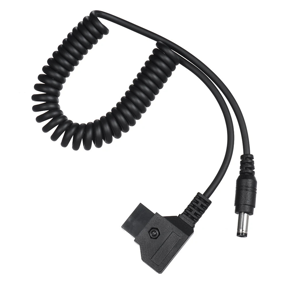 

D-Tap 2Pin Male to DC 5.5*2.5mm Adapter Cable for V-Mount Anton Battery DSLR Rig Power Supply Extension Elastic Cable