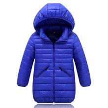 Hiver long manteau pour filles de garçons vestes et manteaux enfants vers le bas veste infantile manteau d’hiver enfants chaud veste garçons vêtements nouveau