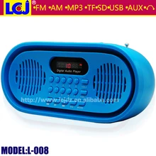 L-008 Мини Портативный am fm радио приемник с MP3-плеером Поддержка TF SD карты и USB флэш-накопитель