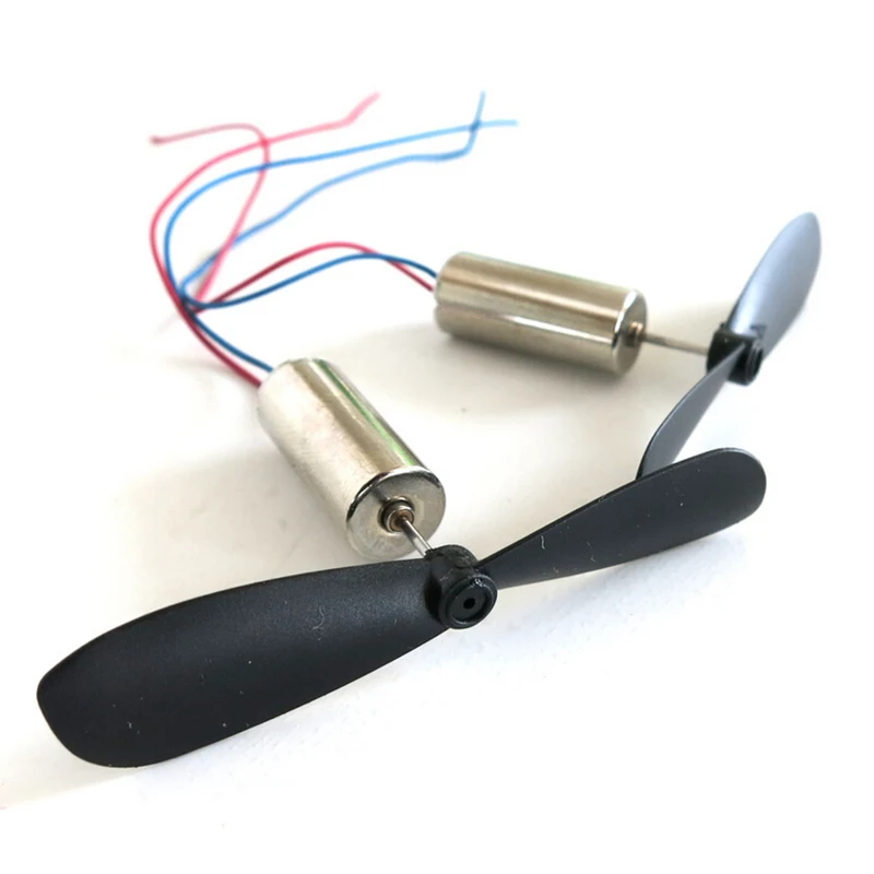 2PCS 1Pair New DC 3 7V 48000RPM Coreless Motor Propeller for font b RC b font